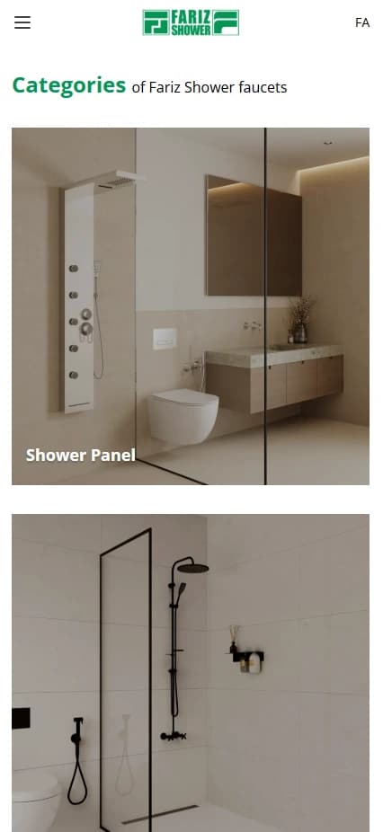 Fariz Shower – Interactive Product Website - image 2