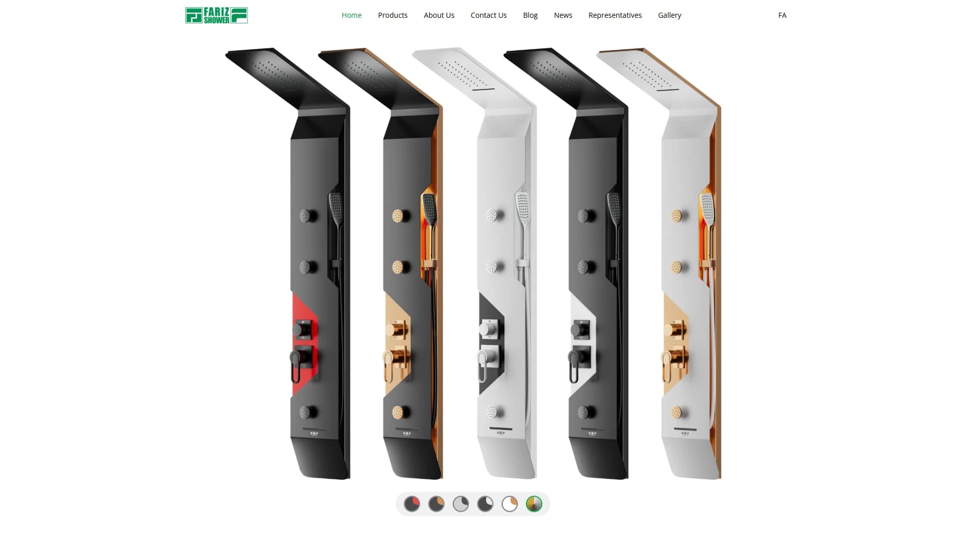 Fariz Shower – Interactive Product Website - image 3